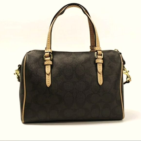 COACH PEYTON SIGNATURE BENNETT MINI SATCHEL Purse Handbag - Picture 3 of 6